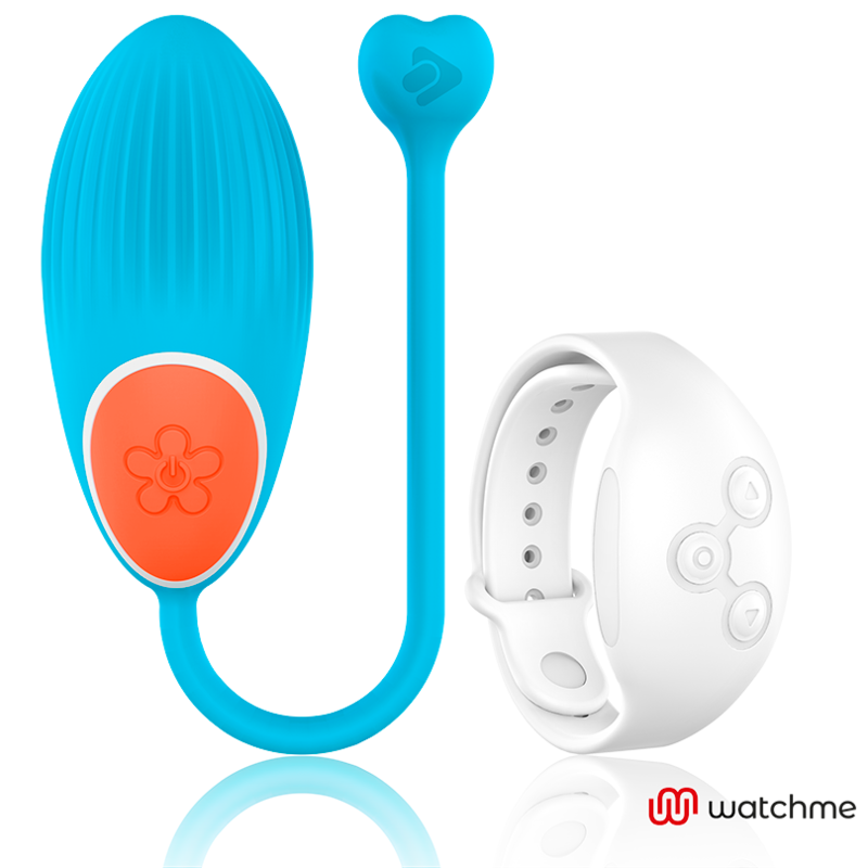 Vibrator Ou, Wearwatch - Egg, Control la Distanta Wireless cu Ceas Watchme, Albastru/Alb
