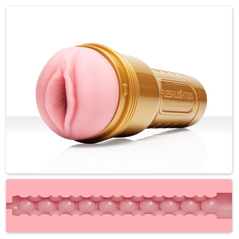 Masturbator Masculin, Fleshlight - GO Stamina Training Unit Lady, Carcasa Aurie, Compacta