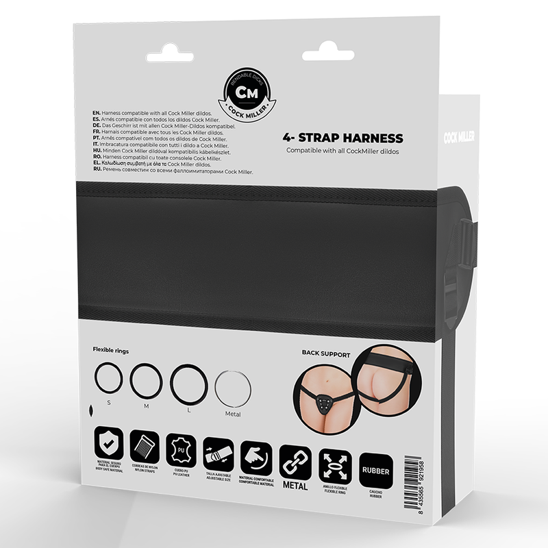 Set Dildo si Ham, Cockmiller - Cocksil, Articulabil, 13 x 3 CM