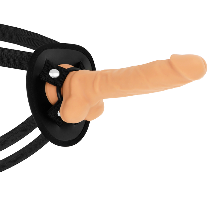 Pachet Dildo cu Ham, Cock Miller, Articulabil din Silicon Dublu Densitate, 19.5 x 3.7 CM